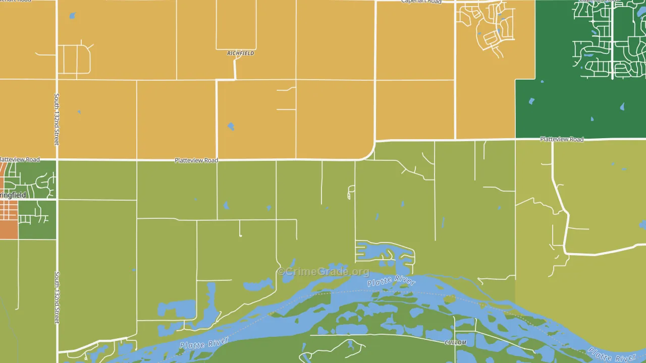 Richfield, NE Map of Robbery Rates