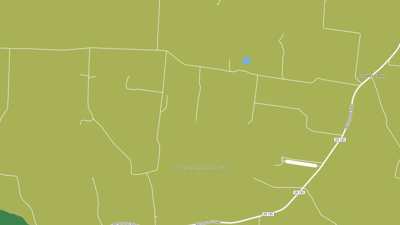 Richmond, TN Map of Robbery Rates