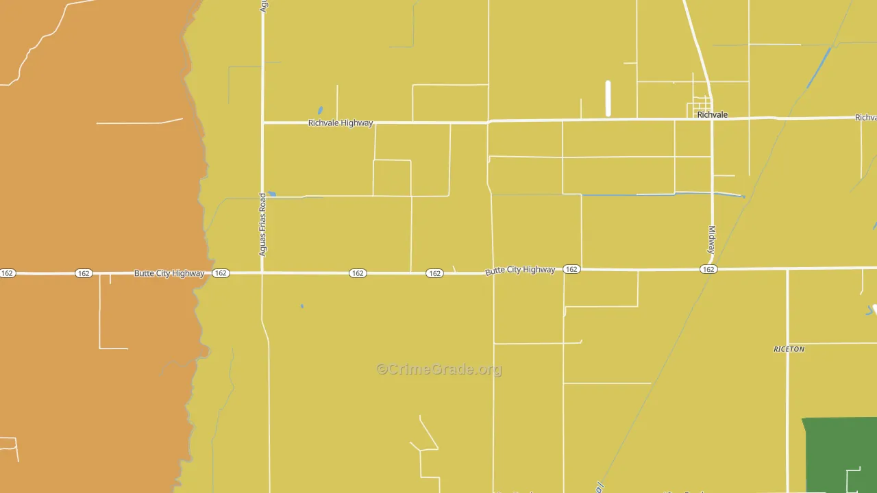 Richvale, CA Map of Robbery Rates