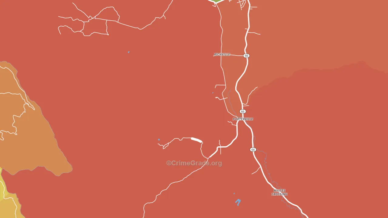 Richville, UT Map of Robbery Rates