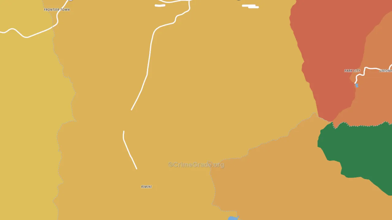 Rimini, MT Map of Robbery Rates