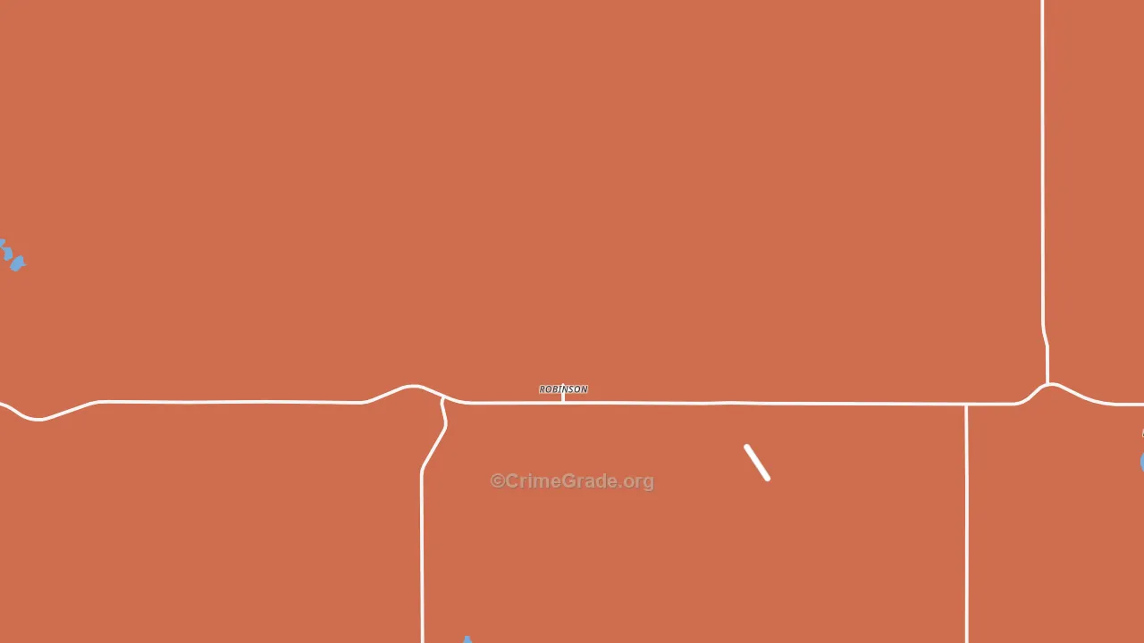 Robinson, ND Map of Robbery Rates