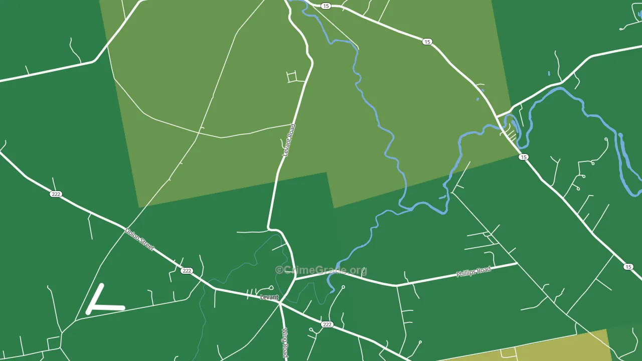 Robyville, ME Map of Robbery Rates
