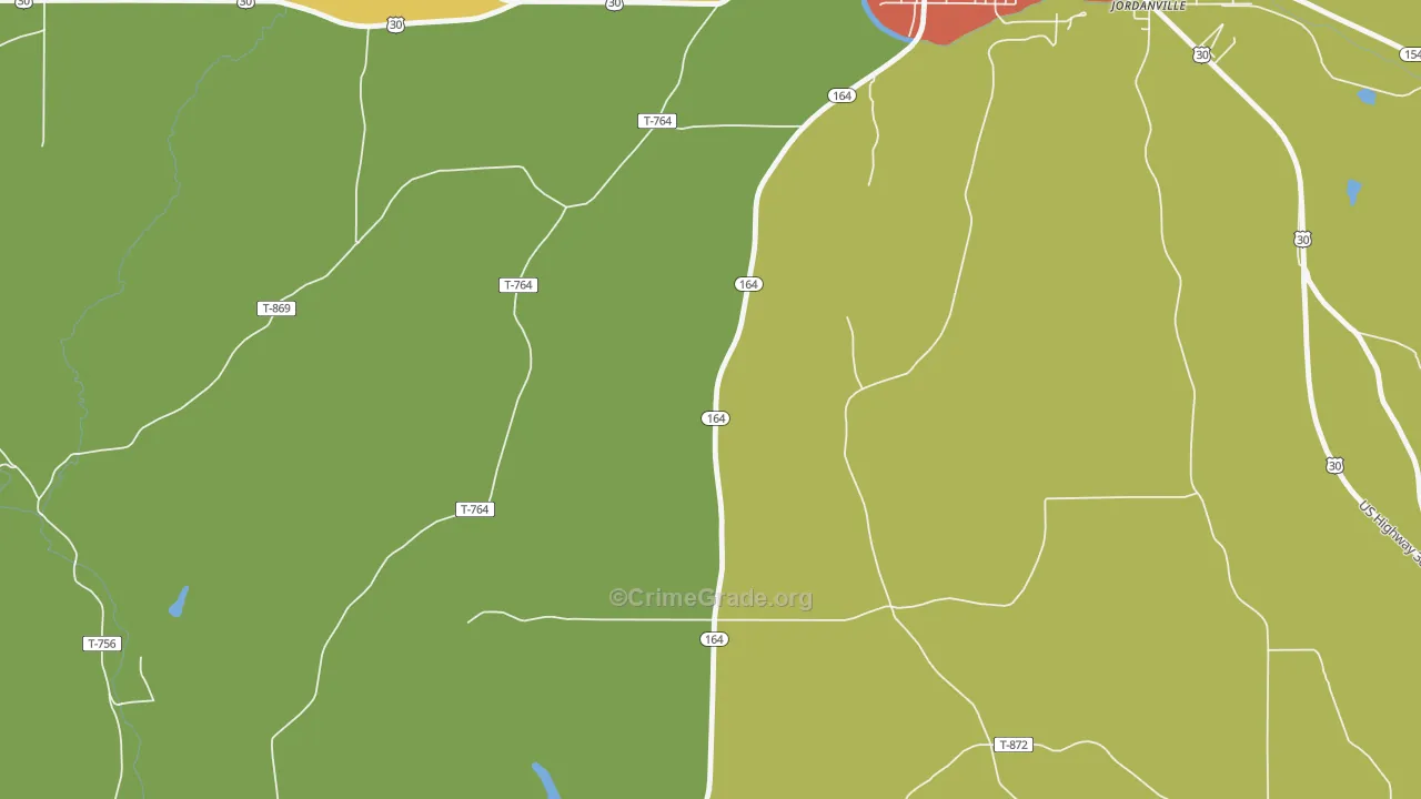 Rock Camp, OH Map of Robbery Rates
