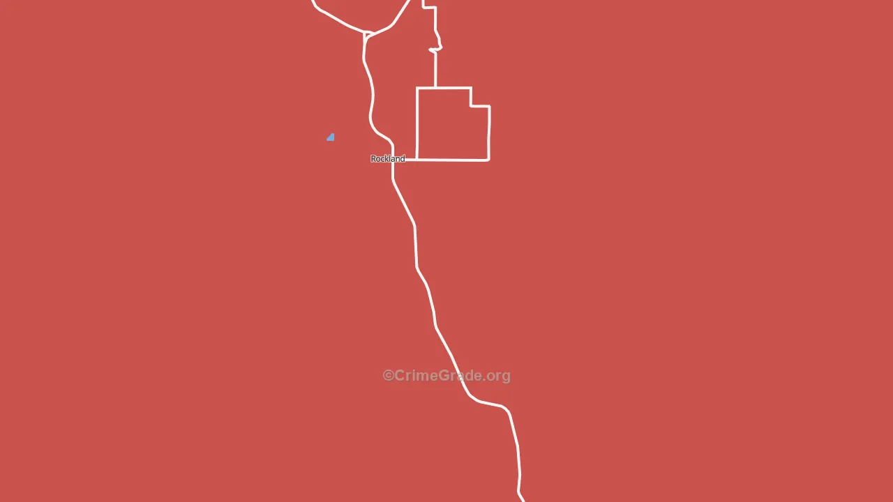 Rockland, ID Map of Robbery Rates