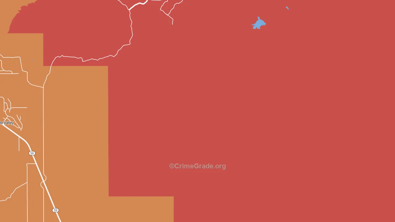 Rockville, UT Map of Robbery Rates