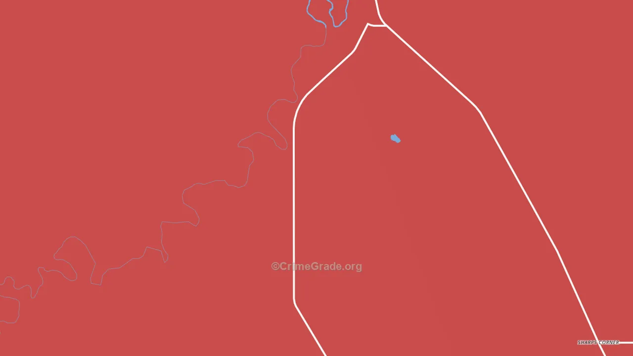 Rockyford, SD Map of Robbery Rates