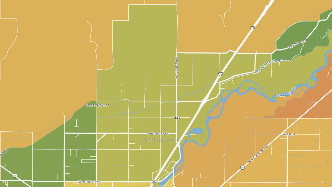 Rose, ID Map of Robbery Rates