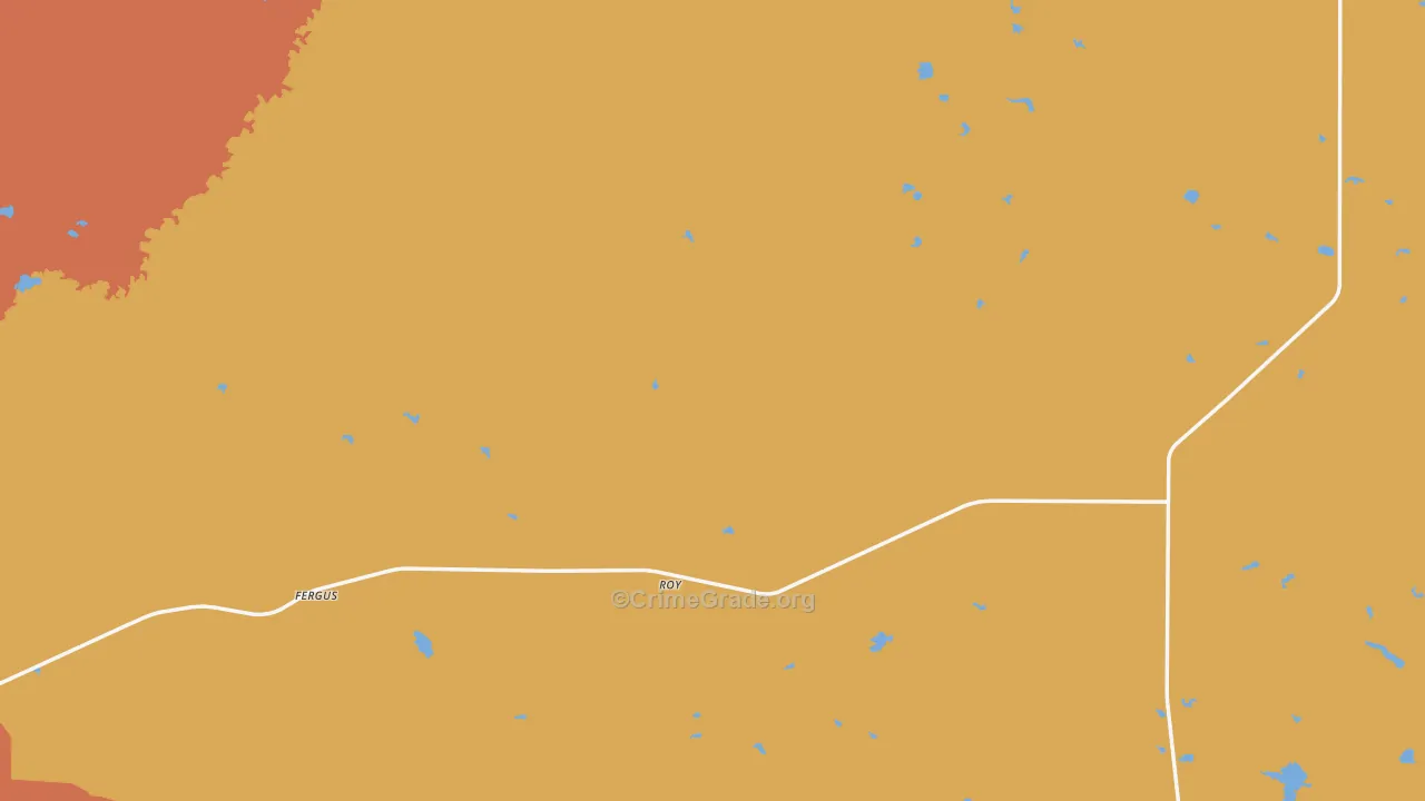 Roy, MT Map of Robbery Rates