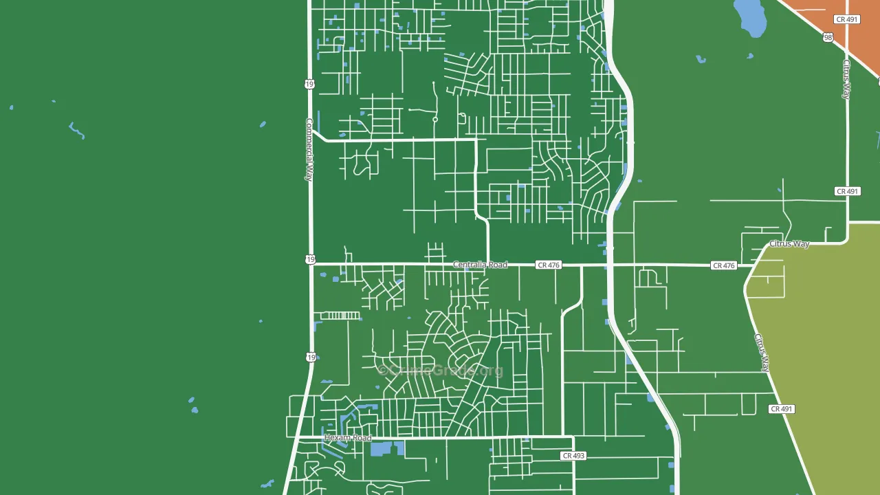 Royal Highlands, Brooksville, FL Map of Robbery Rates