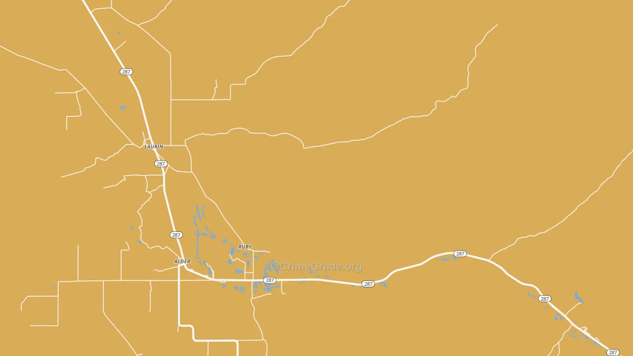 Ruby, MT Map of Robbery Rates