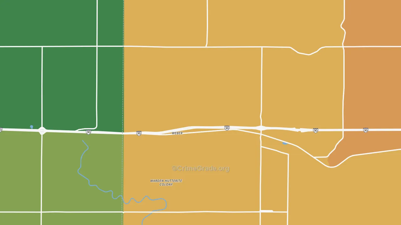 Ruff, WA Map of Robbery Rates
