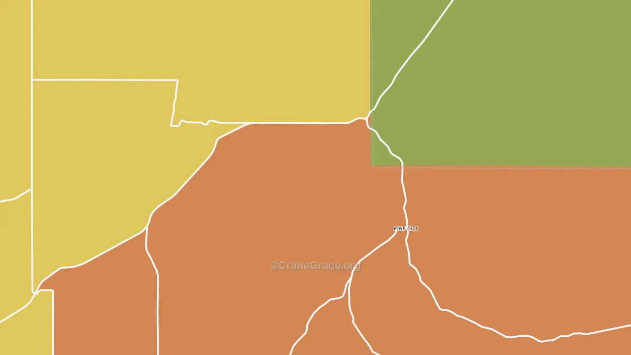 Ruggs, OR Map of Robbery Rates