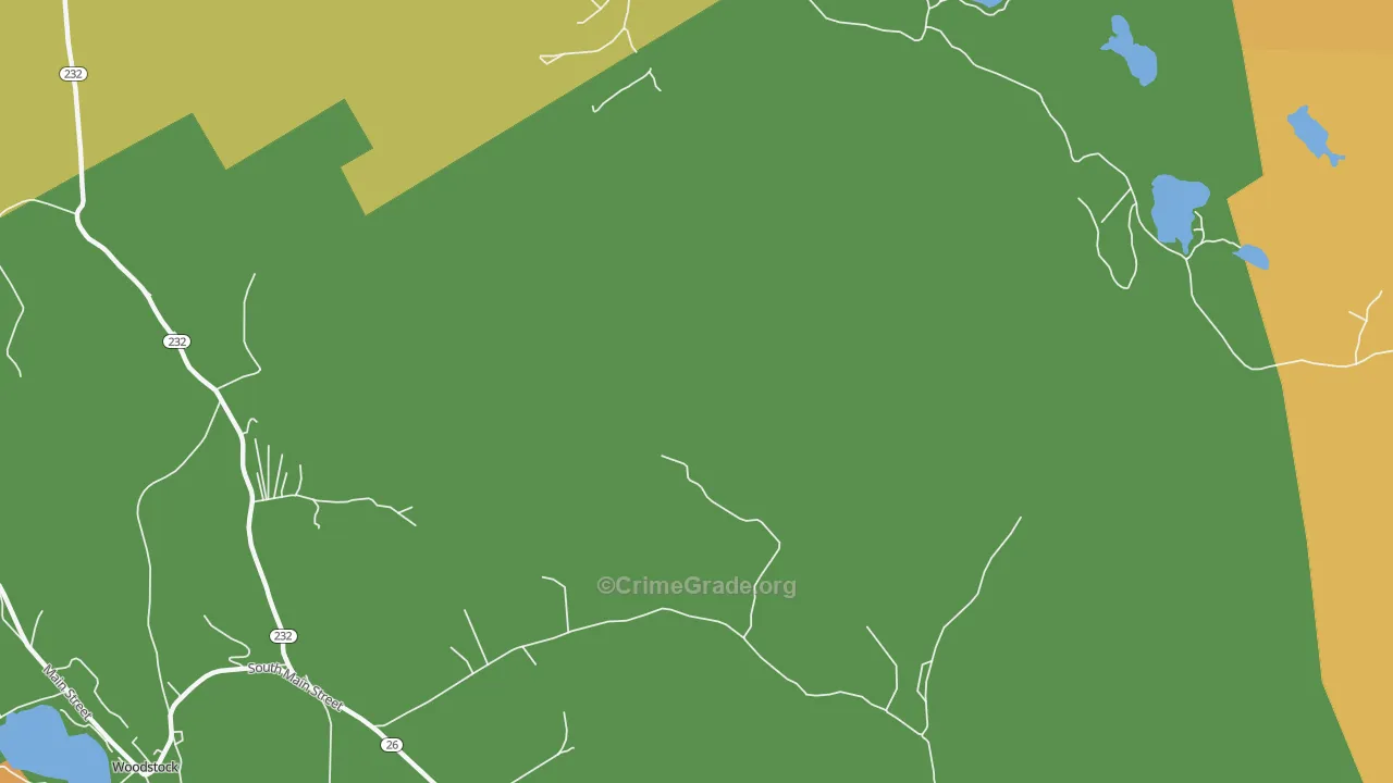 Rumford Corner, ME Map of Robbery Rates