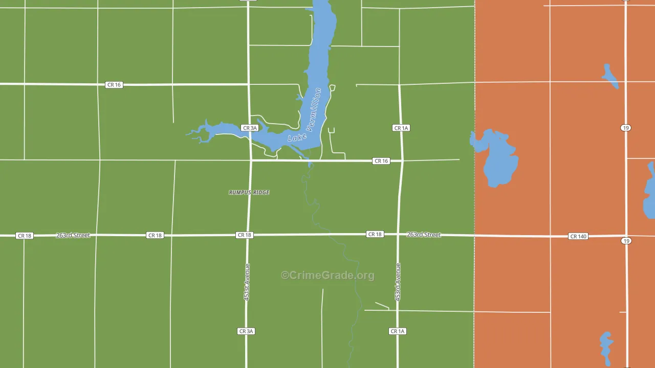 Rumpus Ridge, SD Map of Robbery Rates