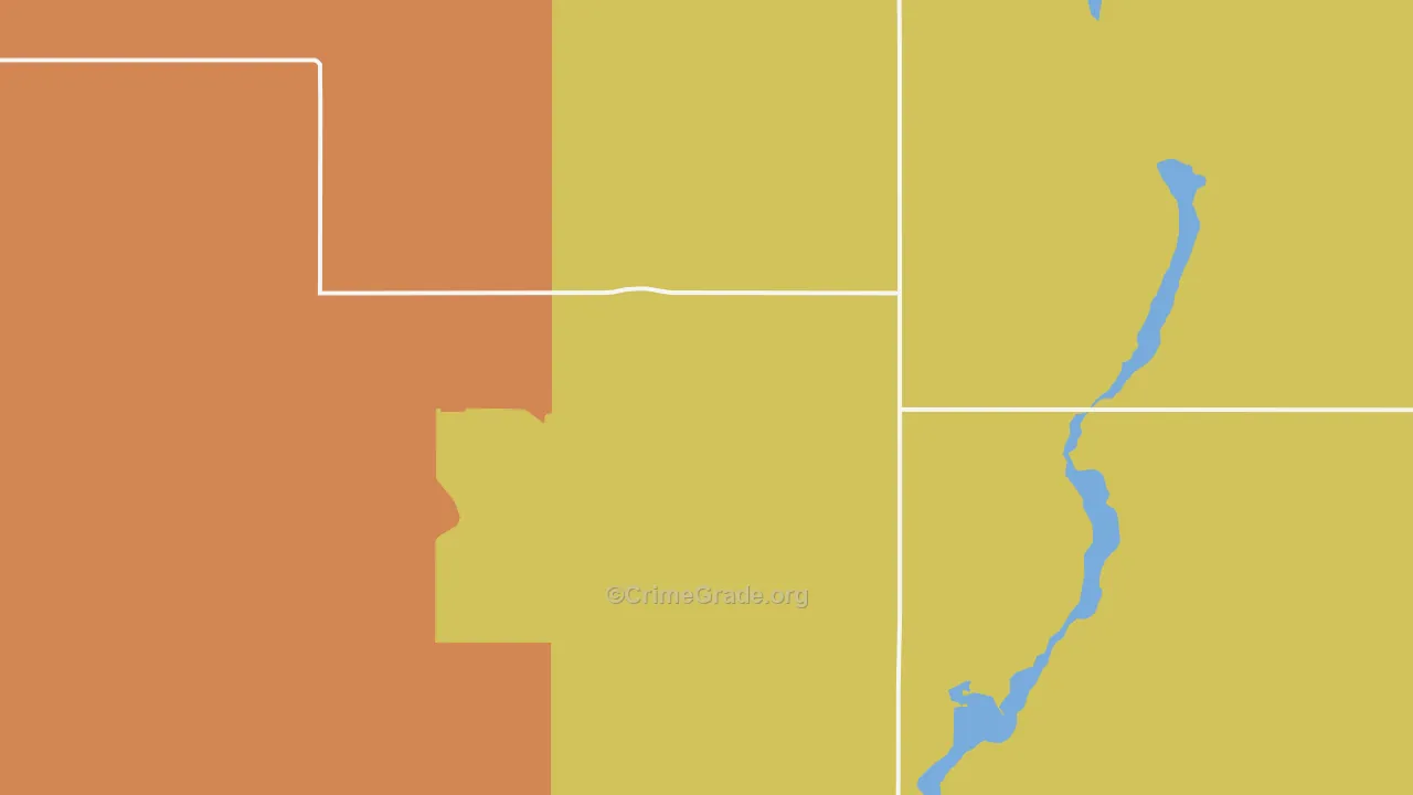 Ruso, ND Map of Robbery Rates