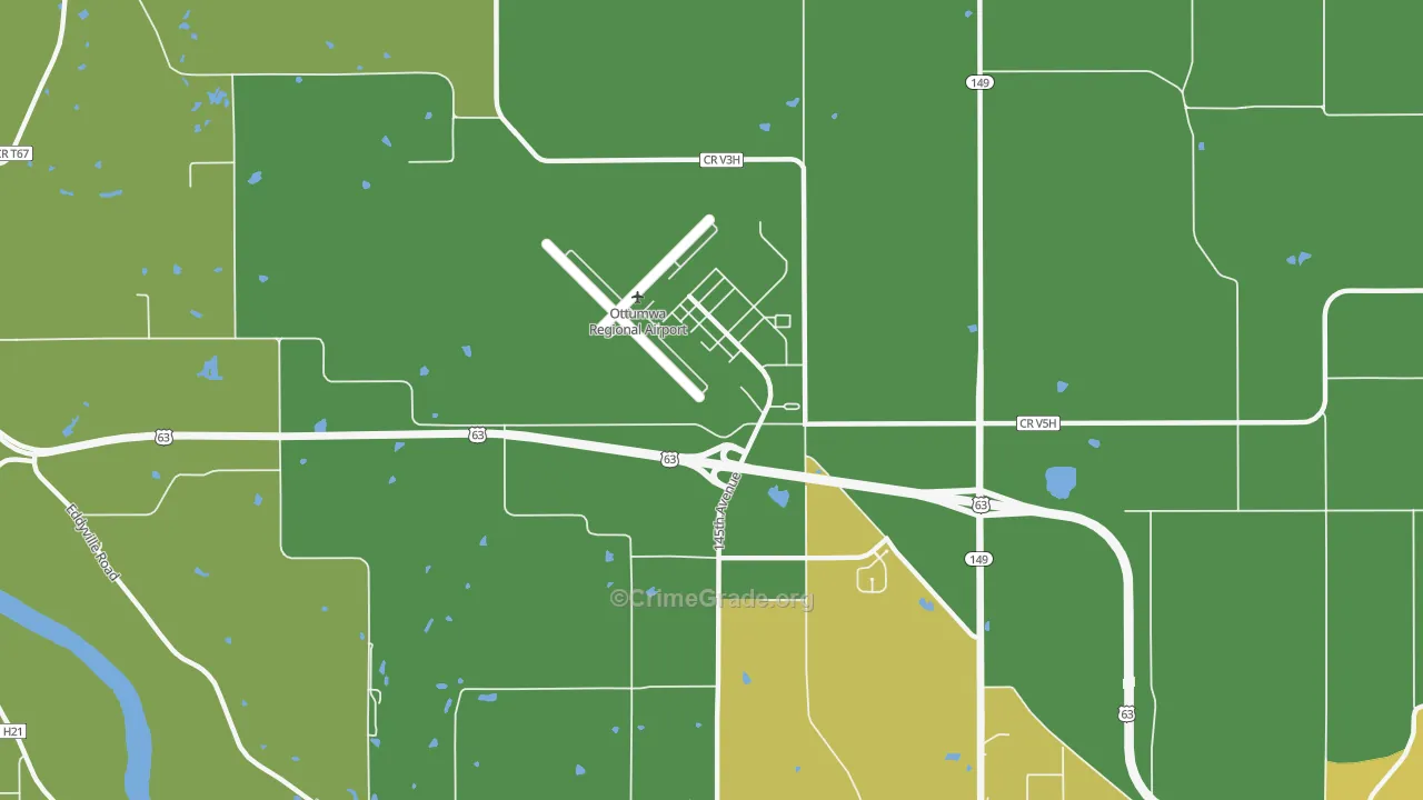 Rutledge, IA Map of Robbery Rates