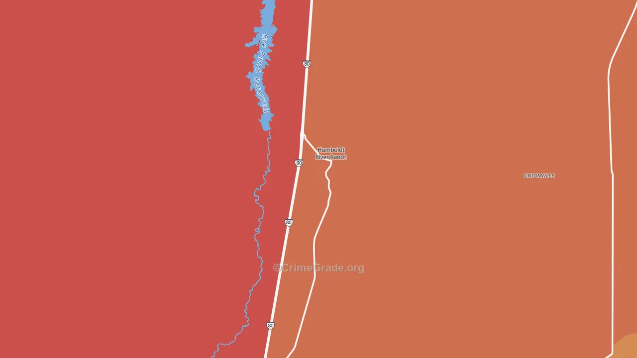 Rye Patch, NV Map of Robbery Rates