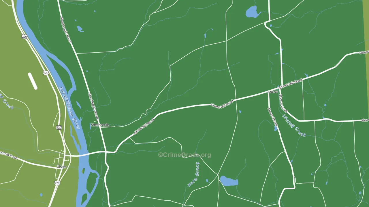 Saco, PA Map of Robbery Rates