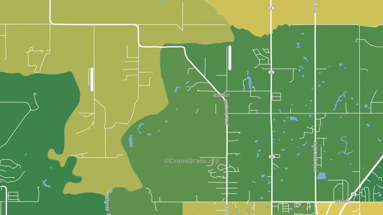 Sageeyah, OK Map of Robbery Rates