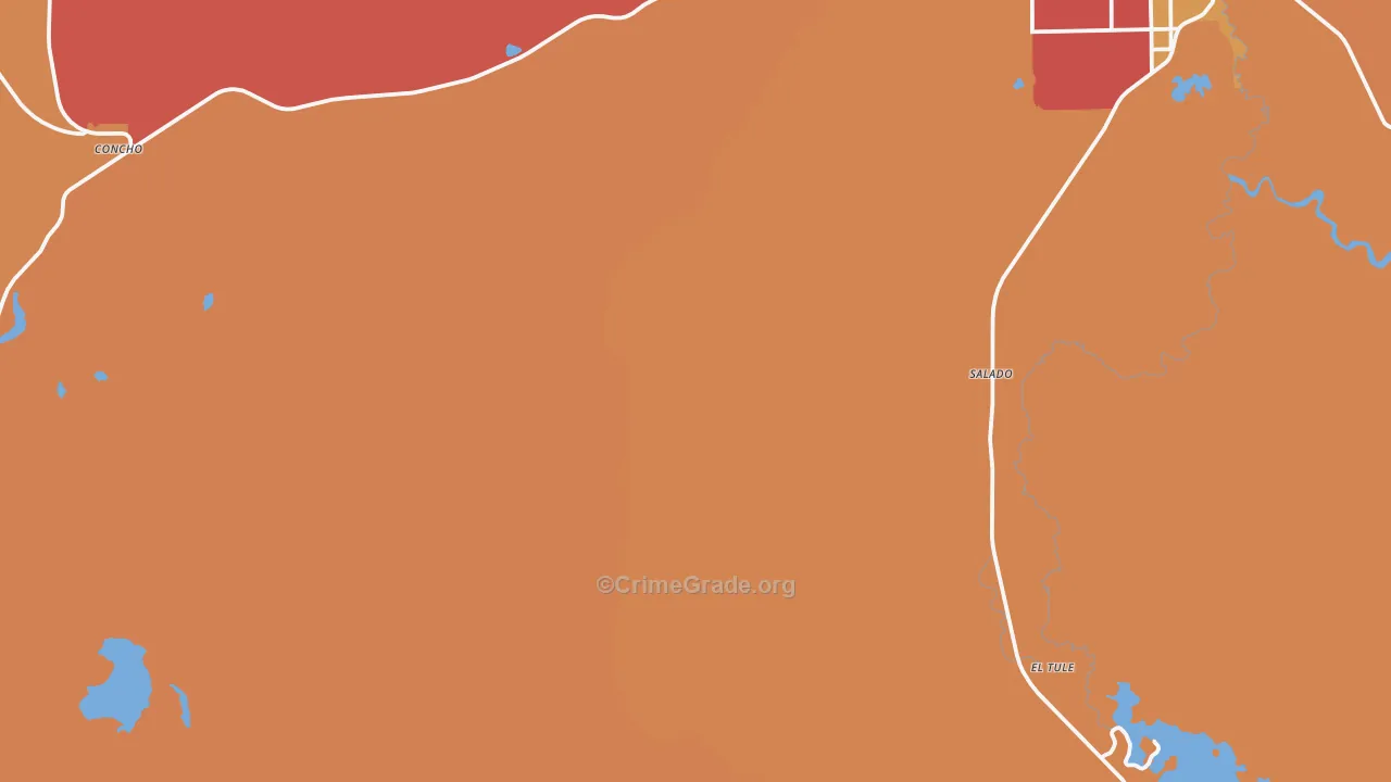 Salado, AZ Map of Robbery Rates