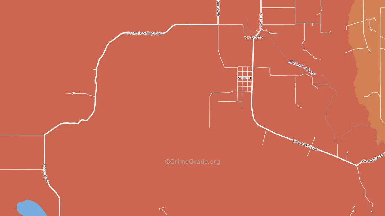 Samaria, ID Map of Robbery Rates
