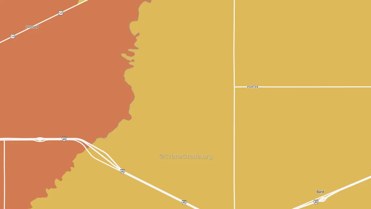 San Jon, NM Map of Robbery Rates