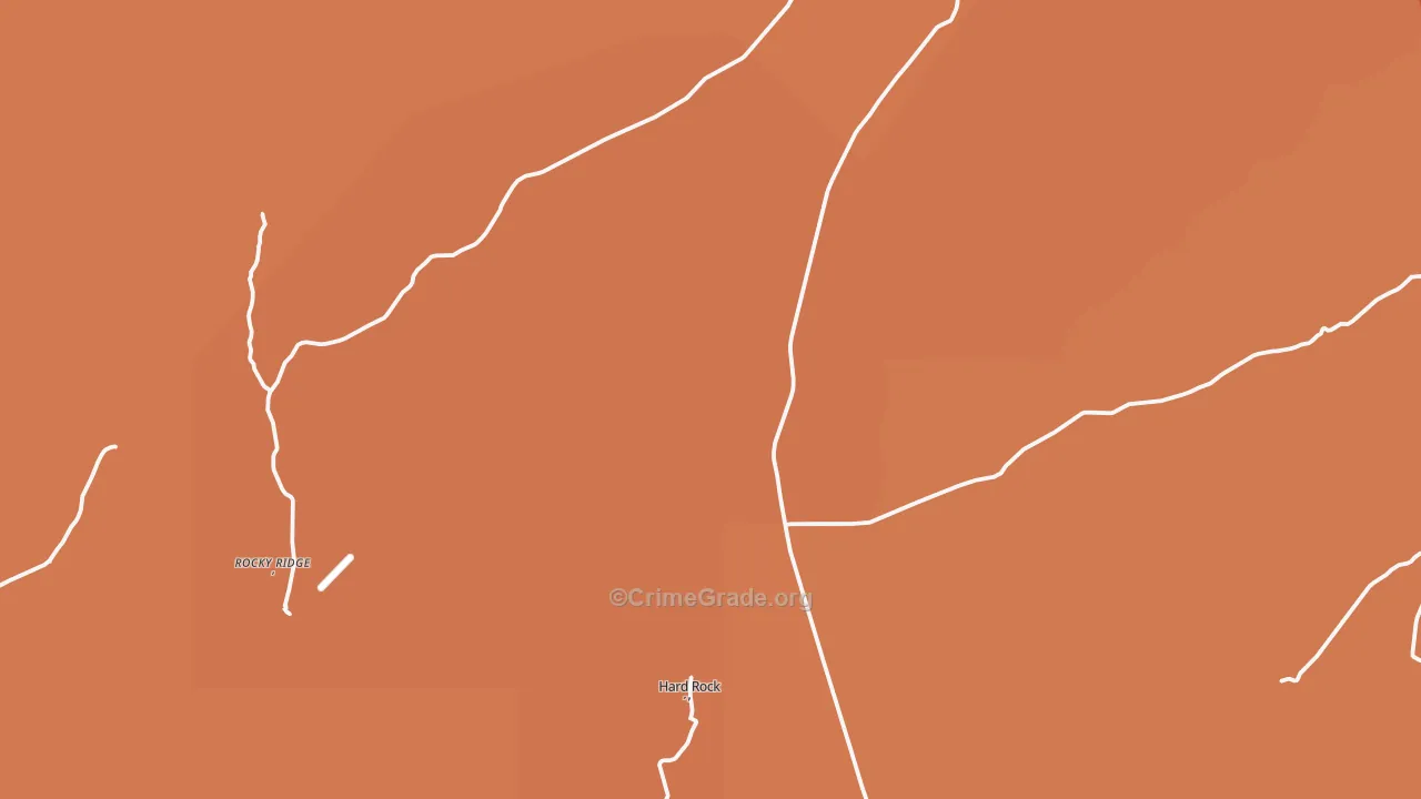 Sand Springs, AZ Map of Robbery Rates