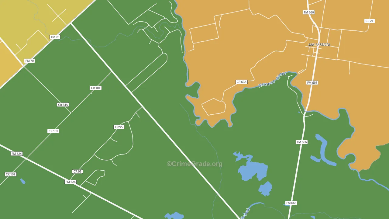 Sandy Hollow-Escondidas, TX Map of Robbery Rates