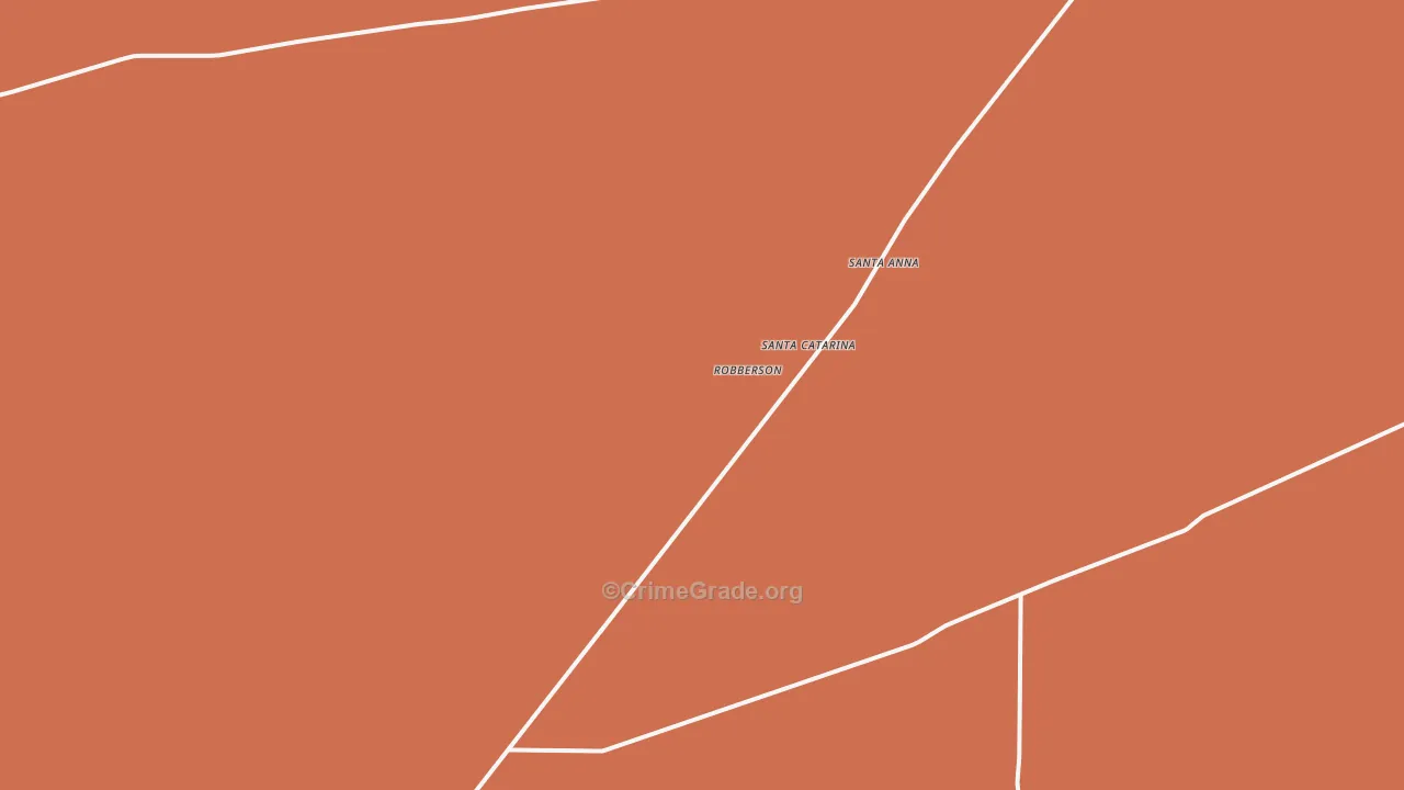 Santa Catarina, TX Map of Robbery Rates