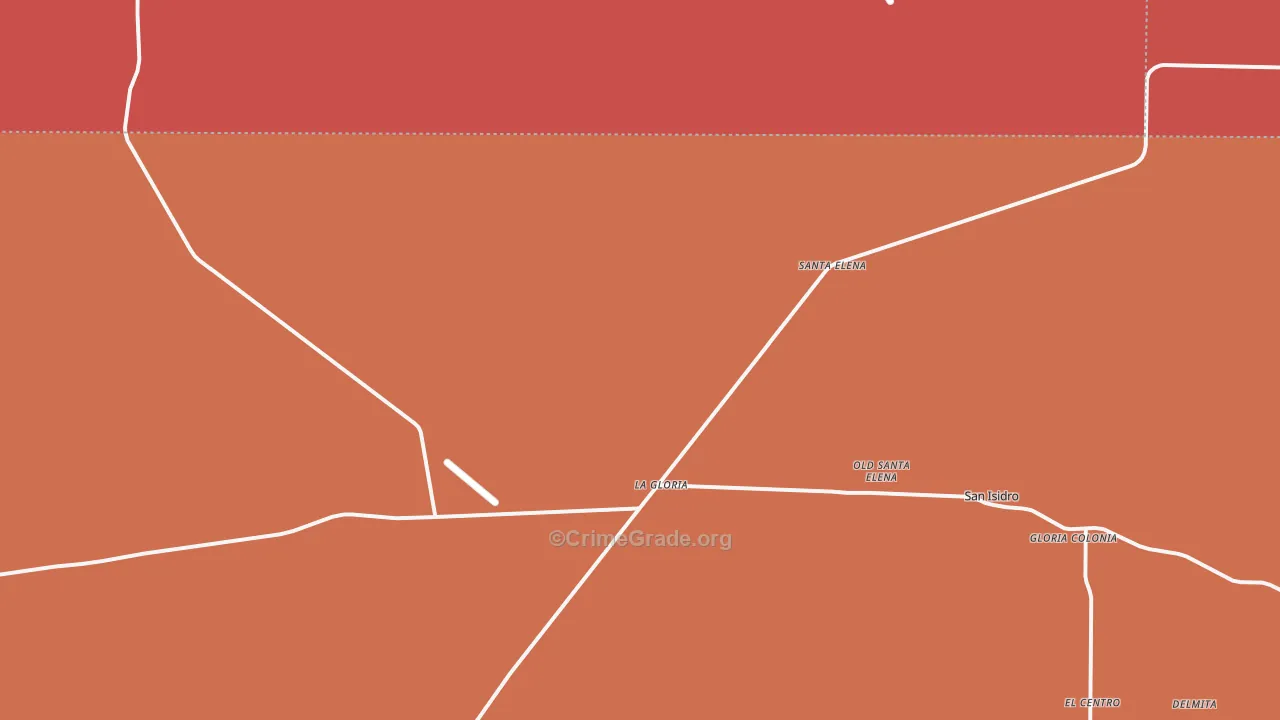 Santa Elena, TX Map of Robbery Rates
