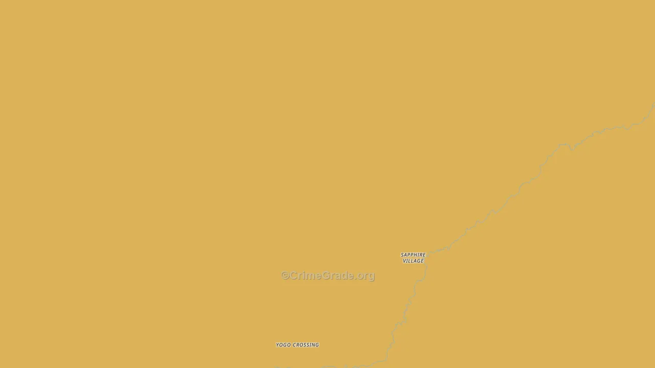 Sapphire Village, MT Map of Robbery Rates