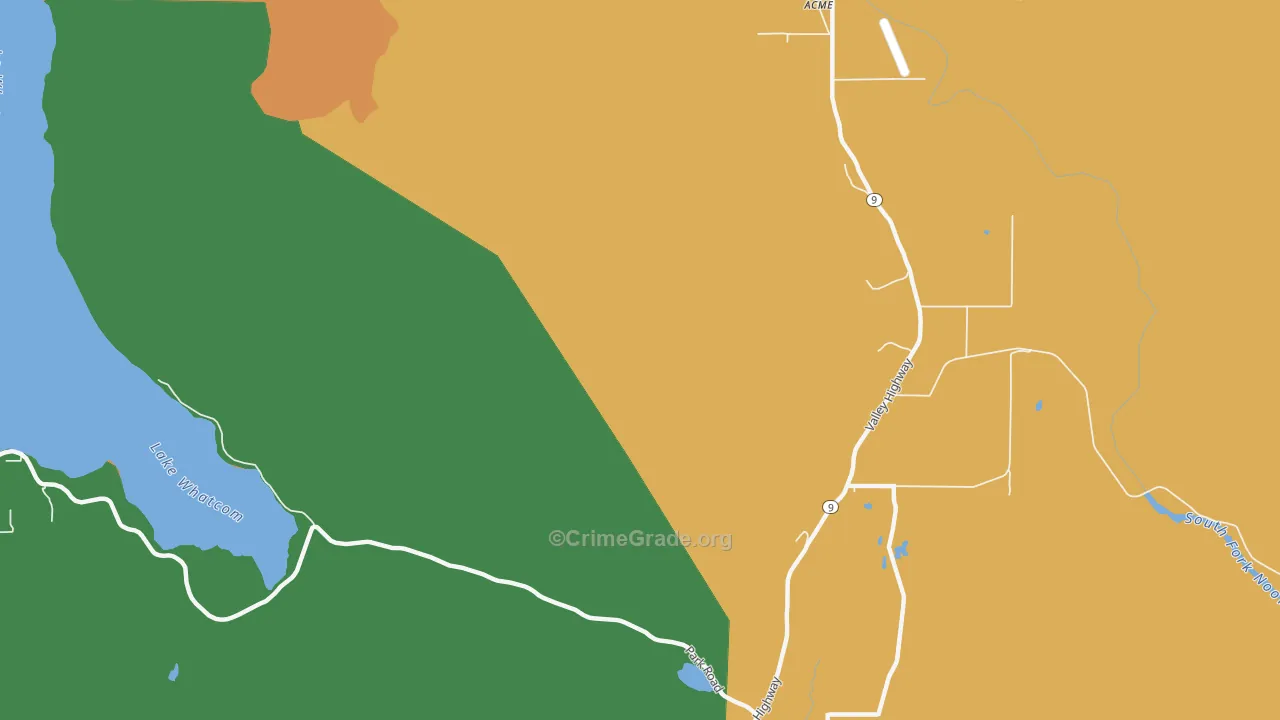 Saxon, WA Map of Robbery Rates