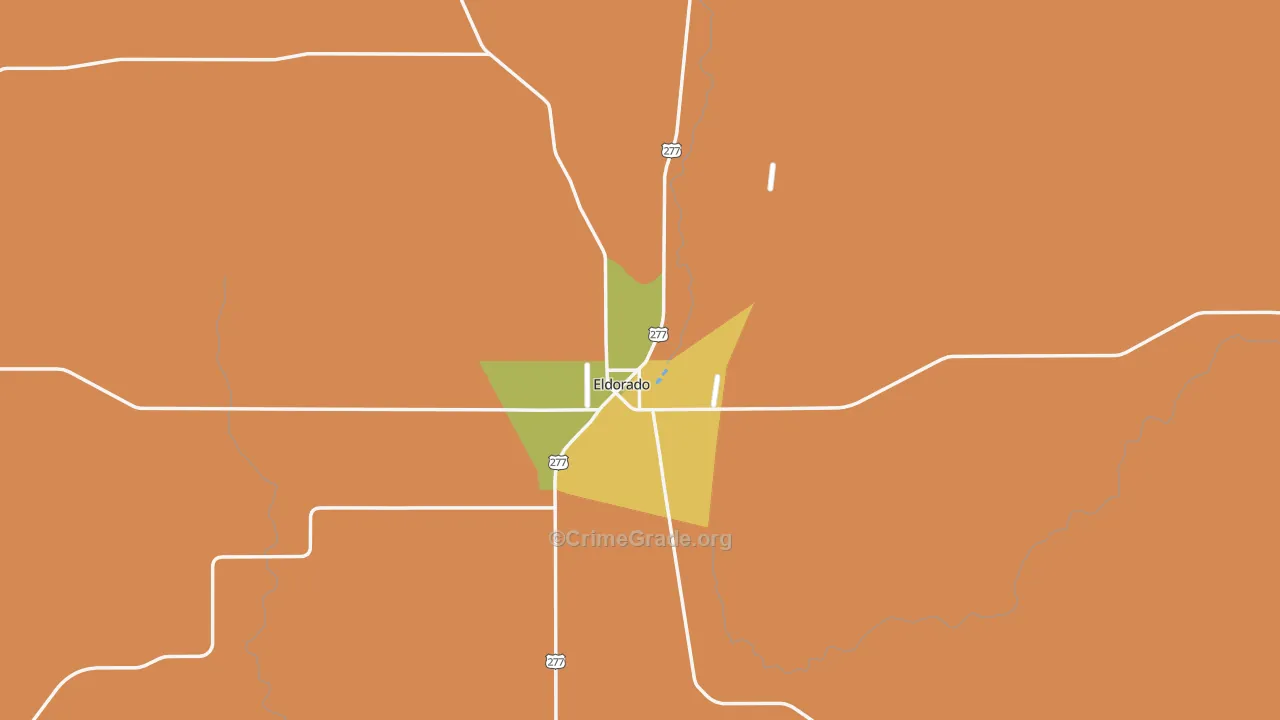 Schleicher County, TX Map of Robbery Rates
