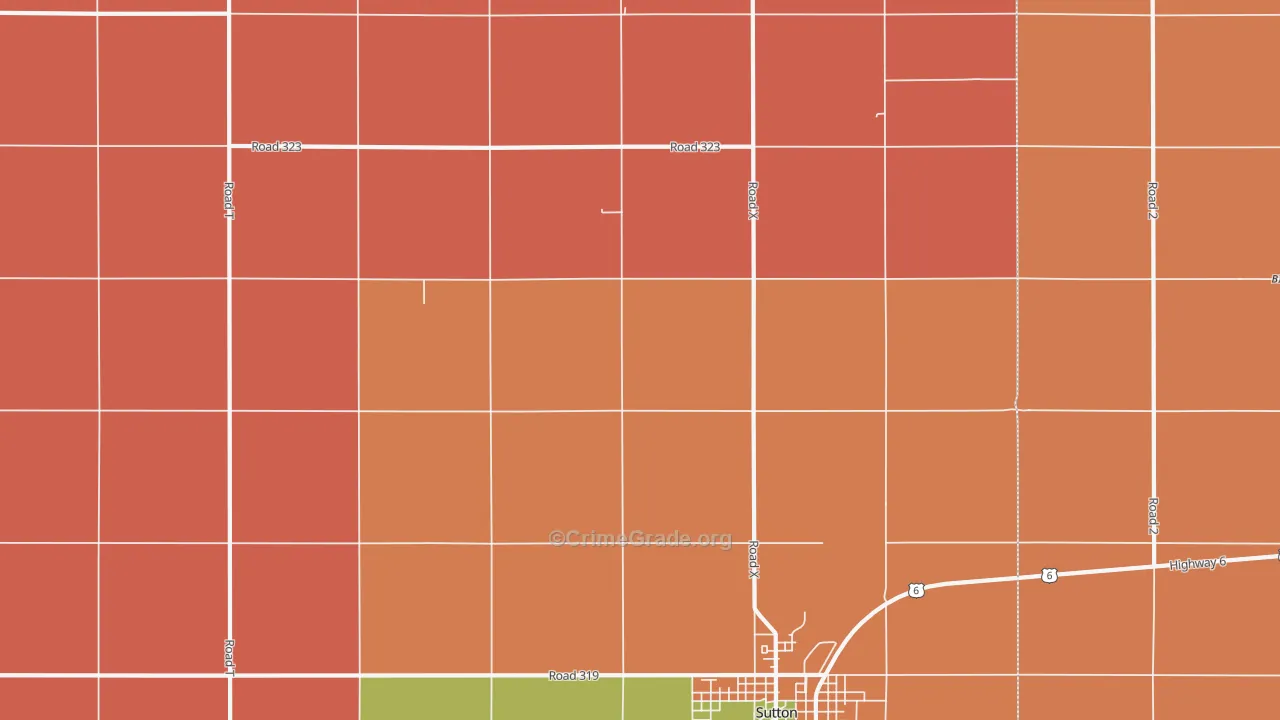 School Creek, NE Map of Robbery Rates