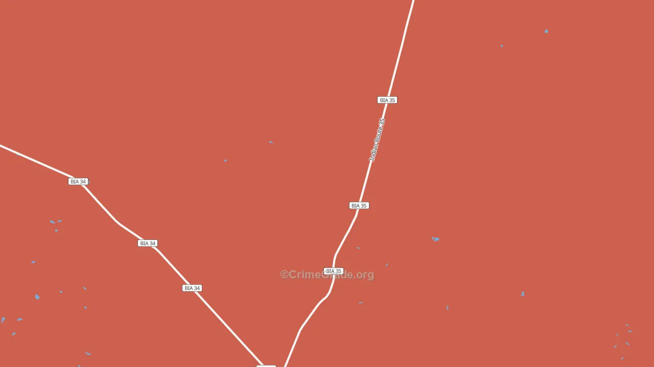 Schuchk, AZ Map of Robbery Rates