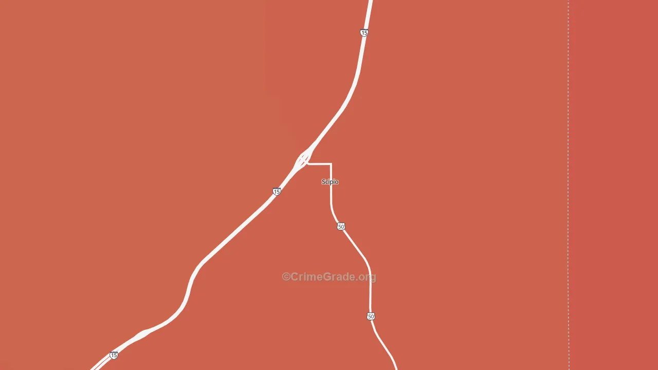 Scipio, UT Map of Robbery Rates