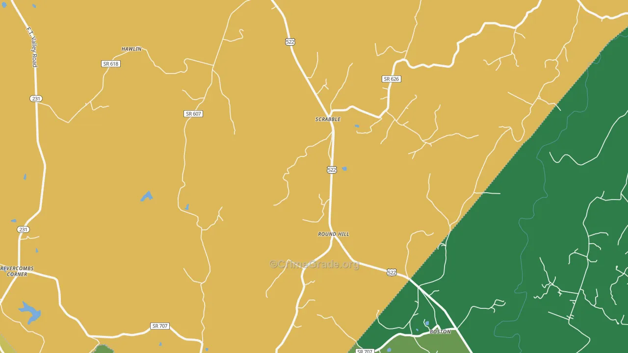 Scrabble, VA Map of Robbery Rates