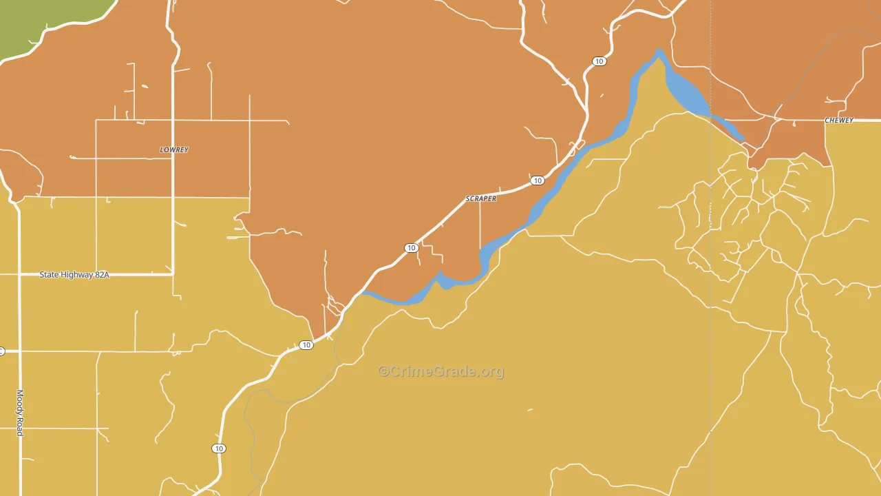 Scraper, OK Map of Robbery Rates