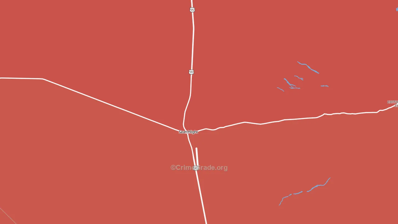 Searchlight, NV Map of Robbery Rates
