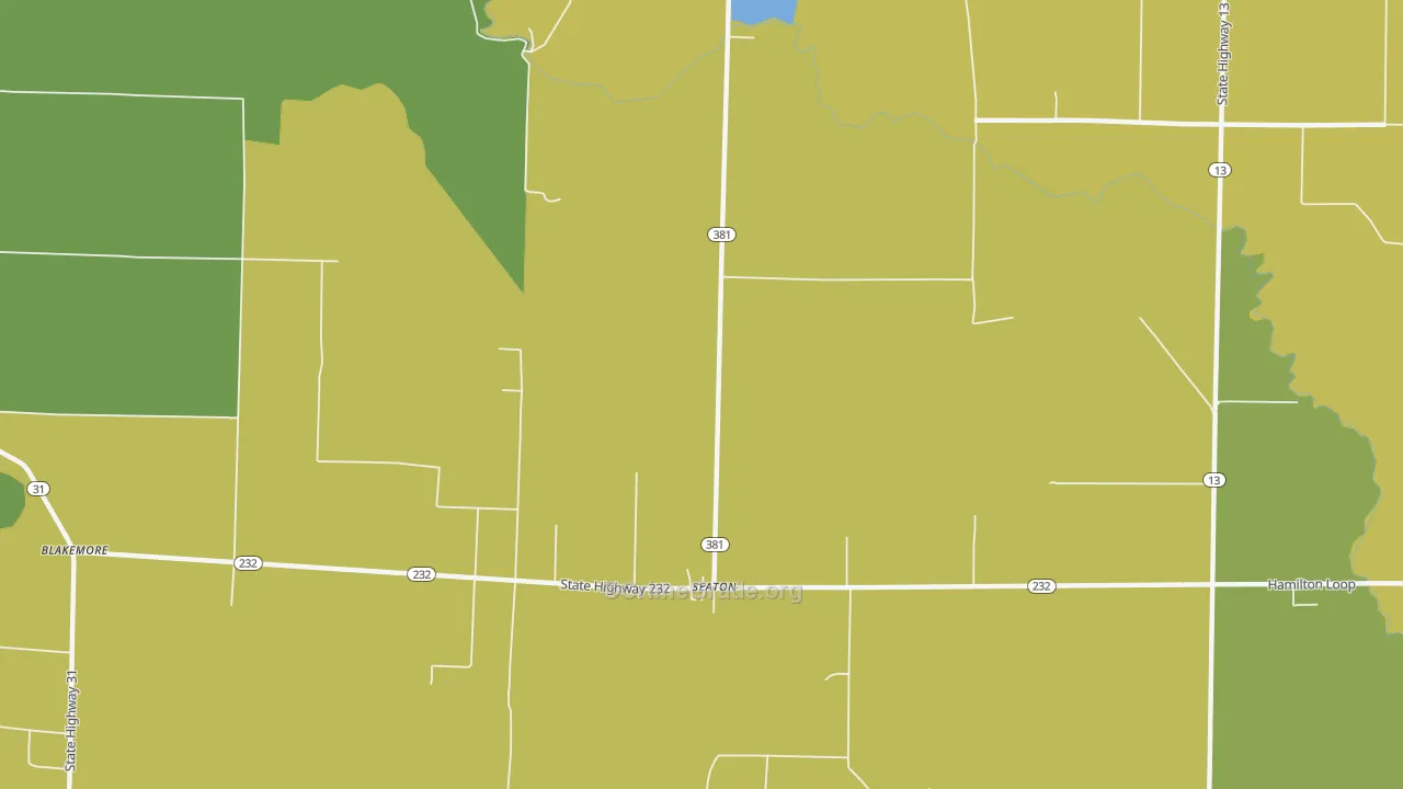 Seaton, AR Map of Robbery Rates
