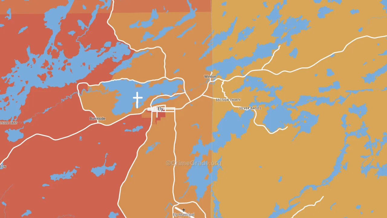 Section Thirty, MN Map of Robbery Rates