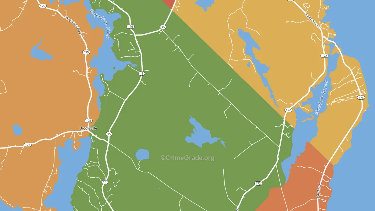 Sedgwick, ME Map of Robbery Rates