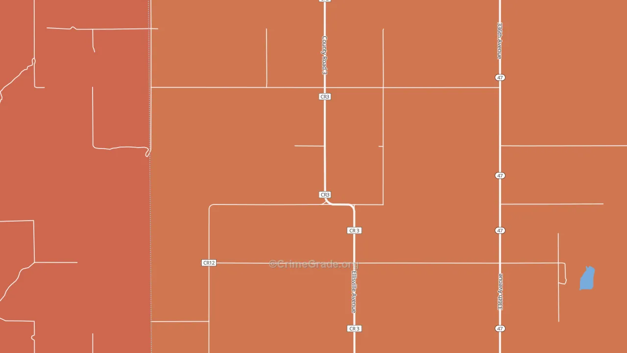 Seneca, SD Map of Robbery Rates