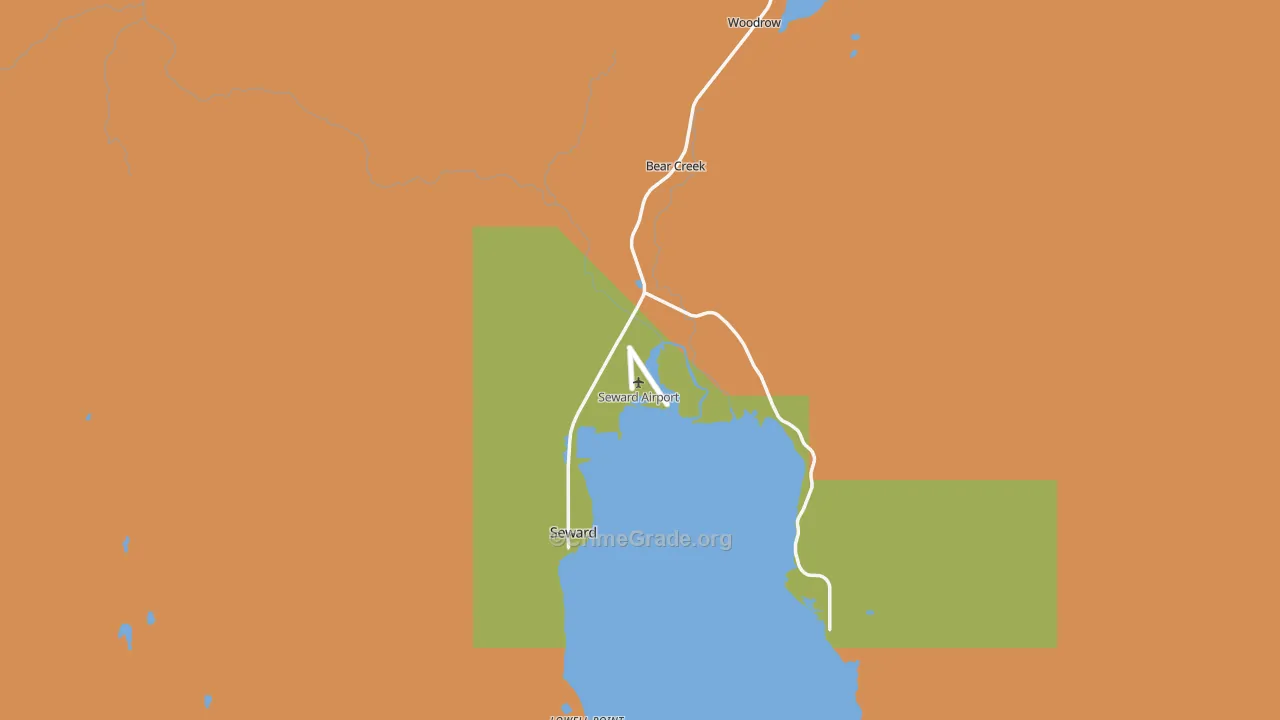 Seward, AK Map of Robbery Rates
