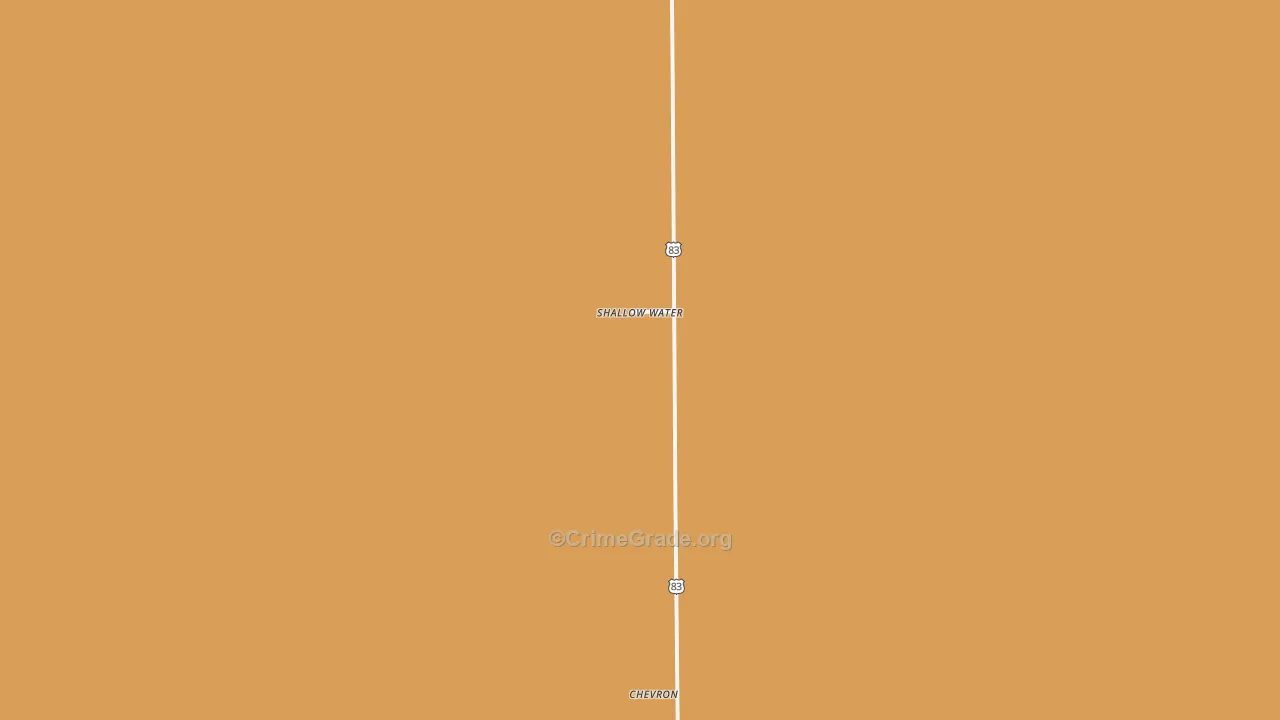 Shallow Water, KS Map of Robbery Rates