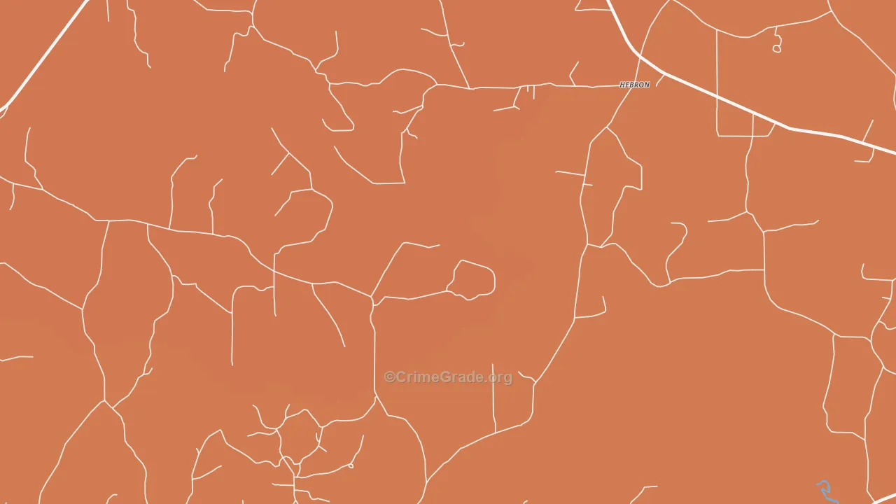 Sharon, LA Map of Robbery Rates