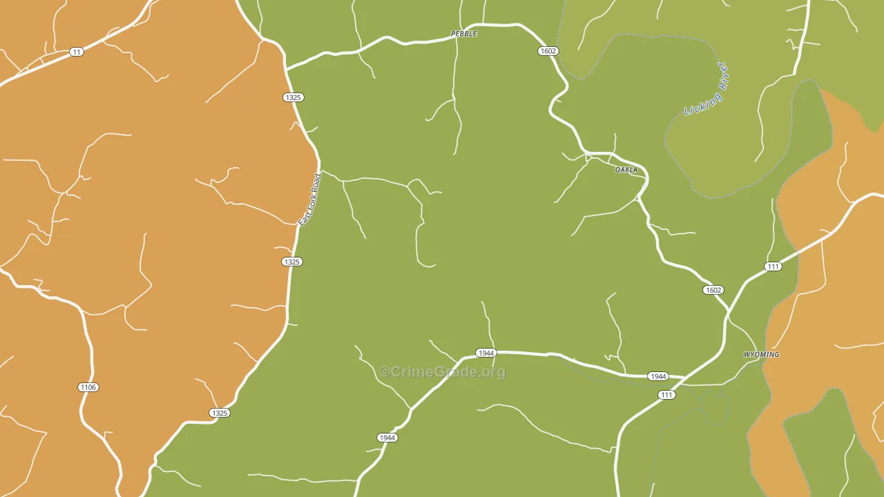 Sherburne, KY Map of Robbery Rates