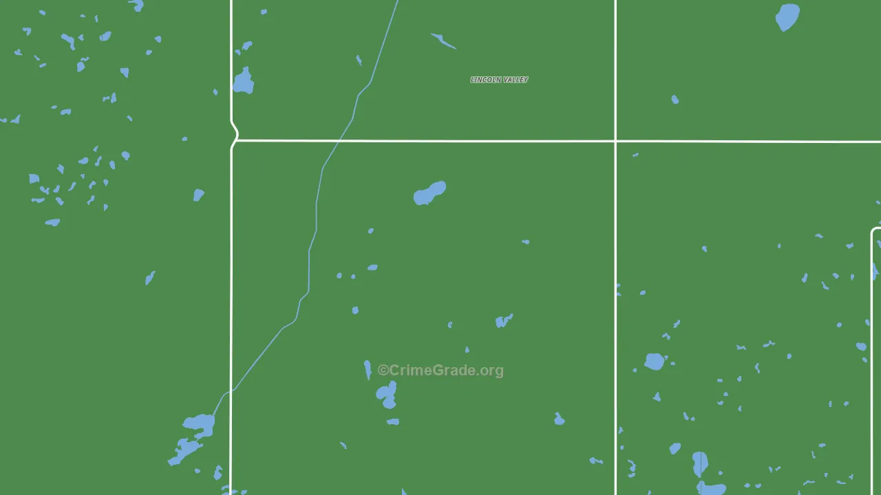 Sheridan County, ND Map of Robbery Rates