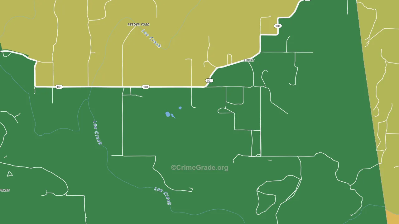 Short, OK Map of Robbery Rates
